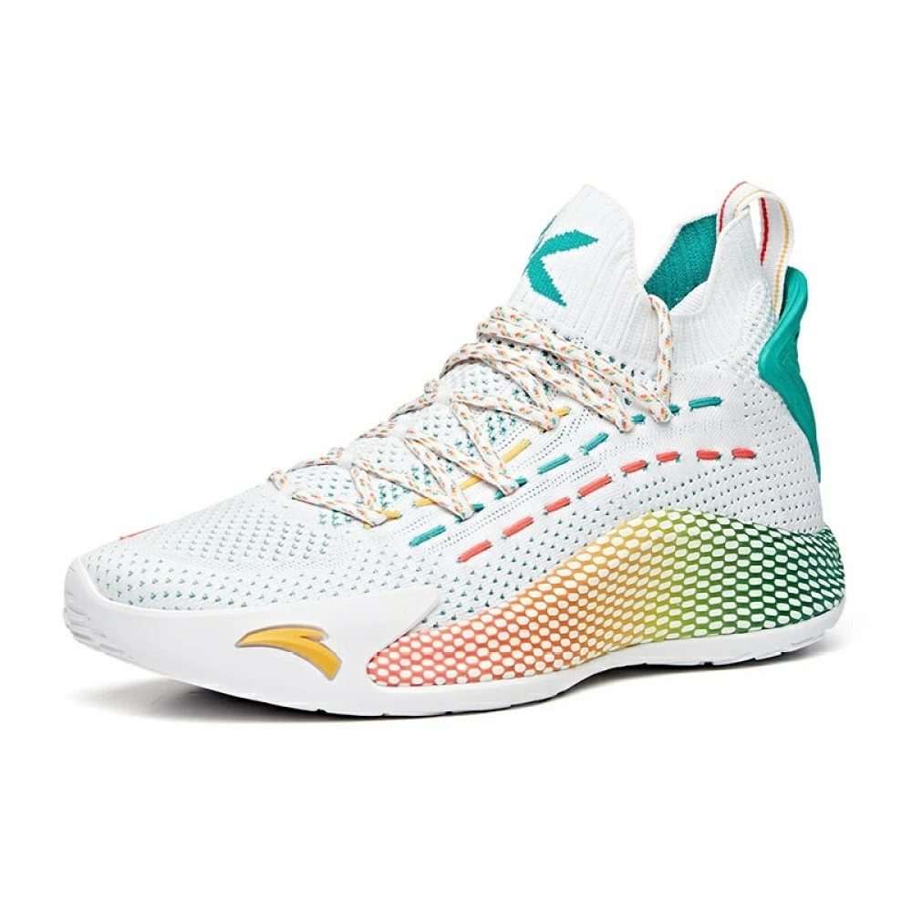 China&Sport Anta KT5 Klay Thompson "Have Fun" Low Basketball Sneakers - White/Green 2 China&Sport Anta KT5 Klay Thompson "Have Fun" Low Basketball Sneakers - White/Green - Image 2
