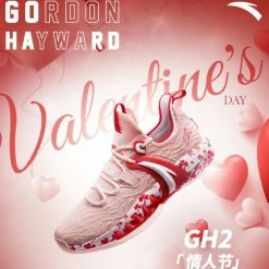 Li-Ning Shop 54 China&Sport Anta GH2 "Valentine's Day" Gordon Hayward 2021 Low Basketball Sneakers