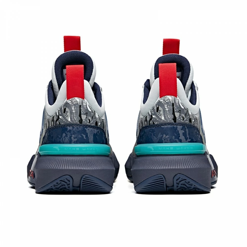 China&Sport ANTA X NARUTO 2021 New Men's Basketball Sneakers - Gray 4 China&Sport ANTA X NARUTO 2021 New Men's Basketball Sneakers - Gray - Image 4