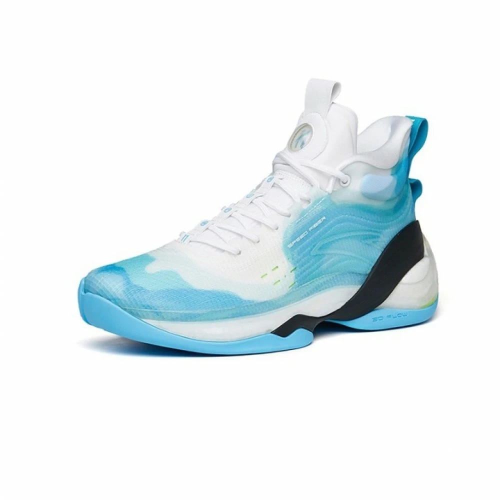 China&Sport Anta KT7 Klay Thompson 2022 New Color High Top Basketball Sneakers - Blue/White 3 China&Sport Anta KT7 Klay Thompson 2022 New Color High Top Basketball Sneakers - Blue/White - Image 3