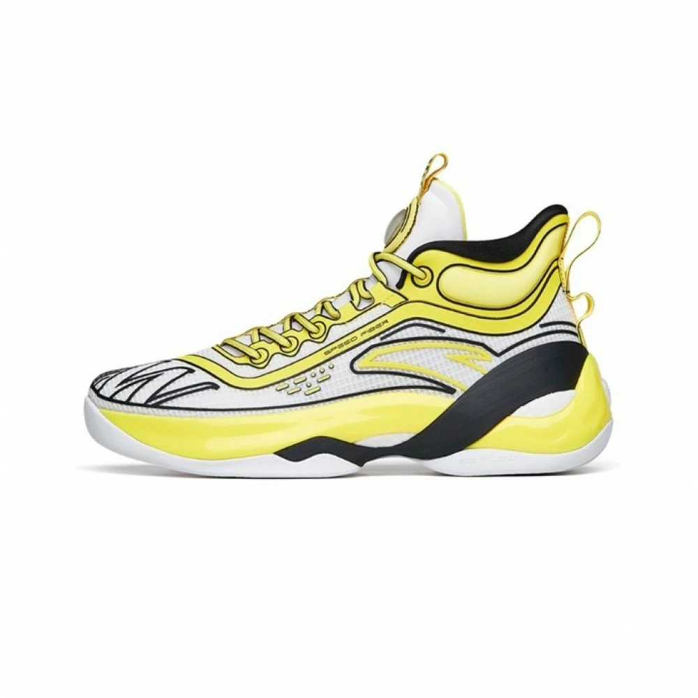 China&Sport Anta KT7 “Sea King Thompson" 2022 Klay Thompson High Top Basketball Sneakers - White/Yellow 3 China&Sport Anta KT7 “Sea King Thompson" 2022 Klay Thompson High Top Basketball Sneakers - White/Yellow - Image 3