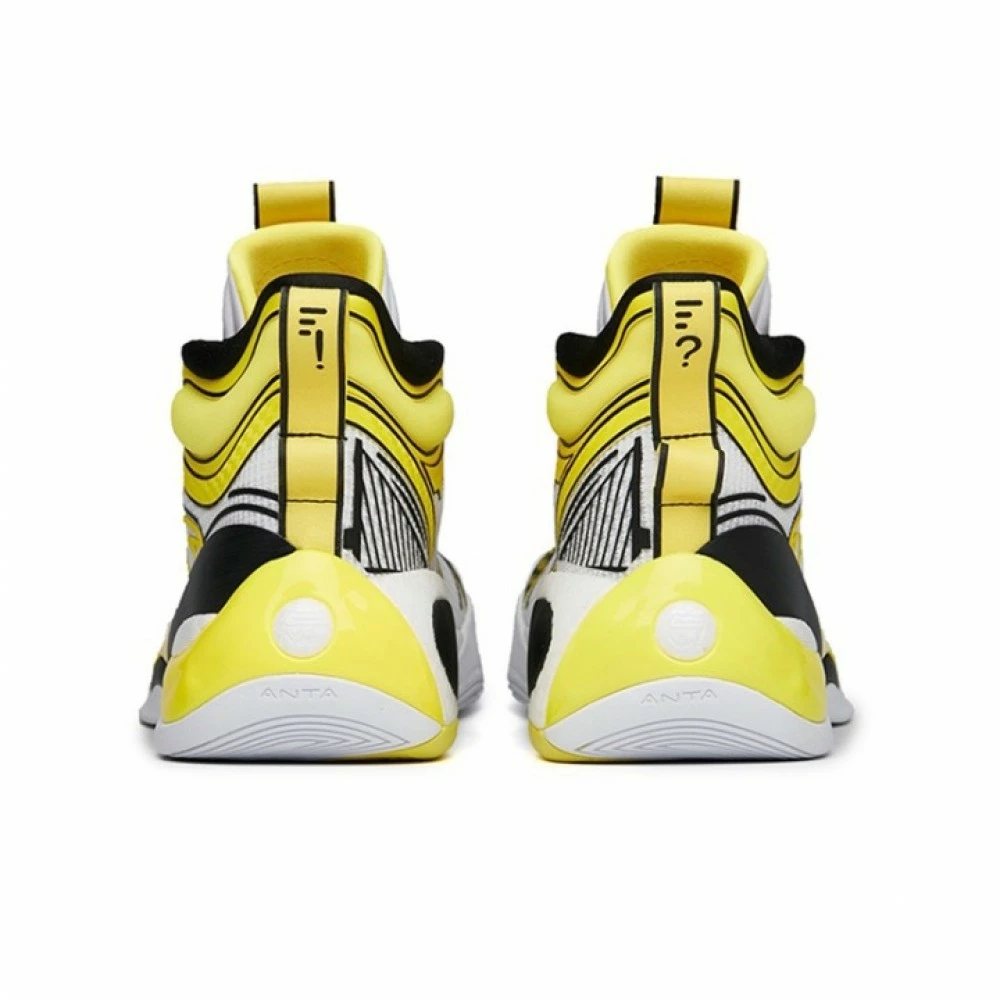 China&Sport Anta KT7 “Sea King Thompson" 2022 Klay Thompson High Top Basketball Sneakers - White/Yellow 5 China&Sport Anta KT7 “Sea King Thompson" 2022 Klay Thompson High Top Basketball Sneakers - White/Yellow - Image 5