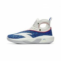 Li-Ning Shop 44 China&Sport Anta KT8 Klay Thompson "Baseball" Basketball Sneakers - White/Blue