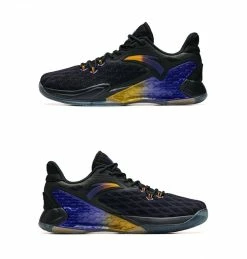 China&Sport 2019 Summer Anta Rajon Rondo RR5 NBA Basketball Shoes - Black/Purple/Yellow