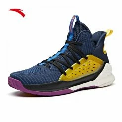 Alternative view of China&Sport Anta 2019 KT4 Klay Thompson Splash Men's Basketball Shoes - Blue/Yellow