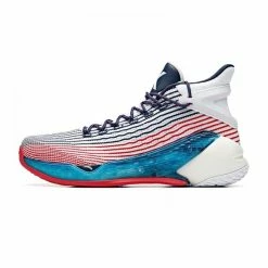 China&Sport Anta 2019 Summer New Klay Thompson KT4 Final Basketball Sneakers - White/Blue/Red