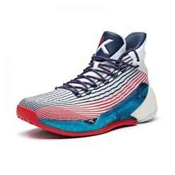 Alternative view of China&Sport Anta 2019 Summer New Klay Thompson KT4 Final Basketball Sneakers - White/Blue/Red