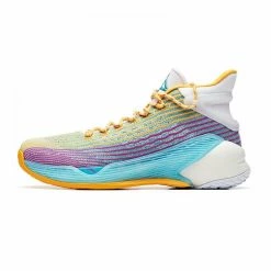 Alternative view of China&Sport Anta 2019 Summer New Klay Thompson KT4 Final Basketball Sneakers - Purple/Yellow/Blue