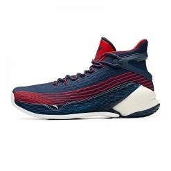 China&Sport Anta 2019 Summer New Klay Thompson KT4 Final Basketball Sneakers - Deep Blue/Red