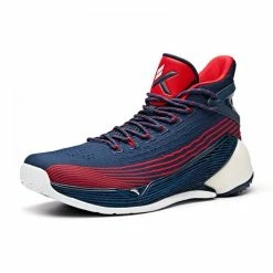 Alternative view of China&Sport Anta 2019 Summer New Klay Thompson KT4 Final Basketball Sneakers - Deep Blue/Red