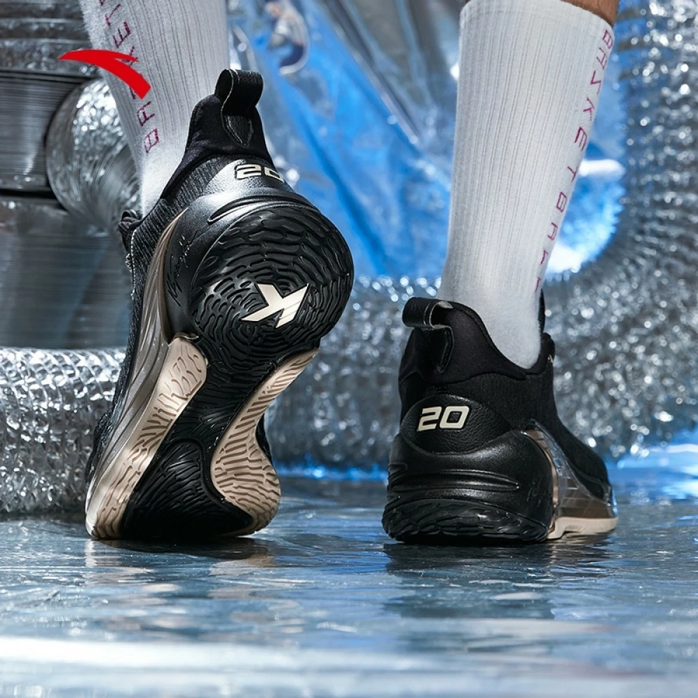 China&Sport Anta KT4 Klay Thompson Final Low "Road" Basketball Shoes - Black/Gold 2 China&Sport Anta KT4 Klay Thompson Final Low "Road" Basketball Shoes - Black/Gold - Image 2