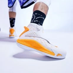 China&Sport Anta KT5 Klay Thompson "Home" Basketball Shoes - White/Orange -Li-Ning Shop 11941101 5 2 1