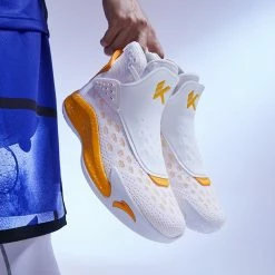 Alternative view of China&Sport Anta KT5 Klay Thompson "Home" Basketball Shoes - White/Orange