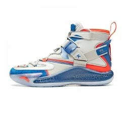 Alternative view of China&Sport Anta KT5 Klay Thompson "Disruptive" NASA Men's Basketball Sneakers - Silver/Blue/Red