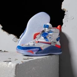 China&Sport Anta KT5 Klay Thompson "Disruptive" NASA Men's Basketball Sneakers - Silver/Blue/Red