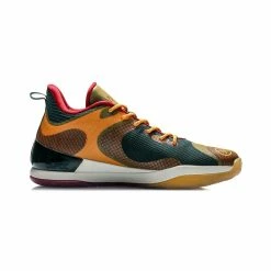 Alternative view of China&Sport 2020 Li-Ning Wade Professional Men's Basketball Game Shoes - Green/Yellow