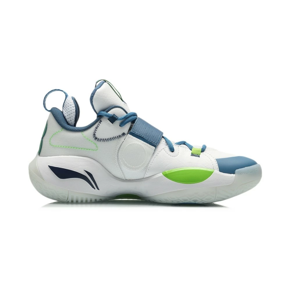 China&Sport Way Of Wade 2020 ALL CITY 8 Russell "Home" Basketball Sneakers - White/Blue 2 China&Sport Way Of Wade 2020 ALL CITY 8 Russell "Home" Basketball Sneakers - White/Blue - Image 2