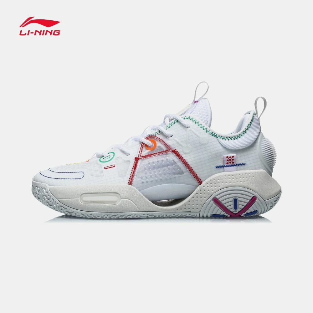 China&Sport Way Of Wade 2021 ALL CITY 9 V1.5 Men's Basketball Sneakers - White/Blue 4 China&Sport Way Of Wade 2021 ALL CITY 9 V1.5 Men's Basketball Sneakers - White/Blue - Image 4