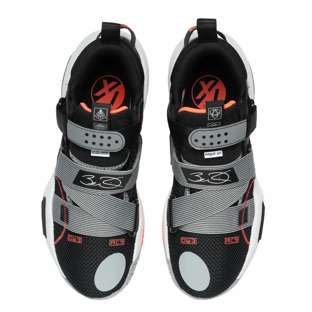 China&Sport Wade ALL CITY 9 V2 AC9 Men's Professional Basketball Game Shoes - Black/Gray 3 China&Sport Wade ALL CITY 9 V2 AC9 Men's Professional Basketball Game Shoes - Black/Gray - Image 3