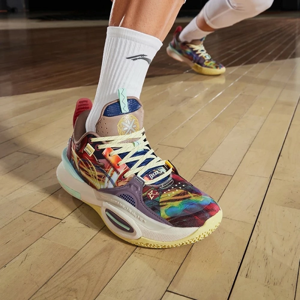 China&Sport Wade ALL CITY 10 X MARVEL DOCTOR STRANGE Professional Basketball Game Sneakers - Brown/Purple 3 China&Sport Wade ALL CITY 10 X MARVEL DOCTOR STRANGE Professional Basketball Game Sneakers - Brown/Purple - Image 3