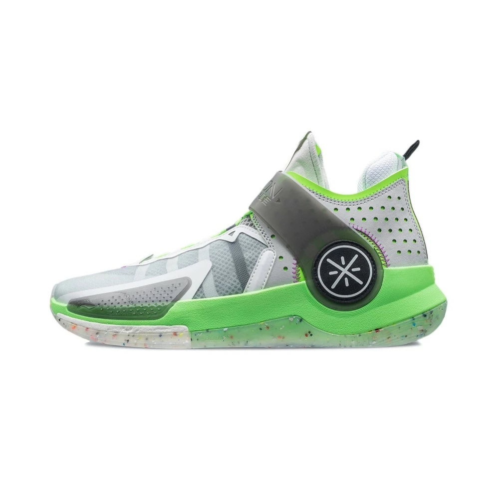 China&Sport Li-Ning 2021 Way Of Wade Fission VII Professional Basketball Game Shoes - Gray/Green/Black 1 China&Sport Li-Ning 2021 Way Of Wade Fission VII Professional Basketball Game Shoes - Gray/Green/Black