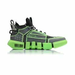 China&Sport Paris Fashion Week Li-Ning Essence ACE Men's Basketball Culture Sneakers - Grey/Green [AGBN069-3] -Li-Ning Shop agbn069 3 1